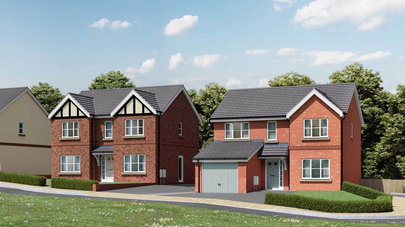 Example of new build homes in Giantswood Grove, Congleton by Laurus Homes