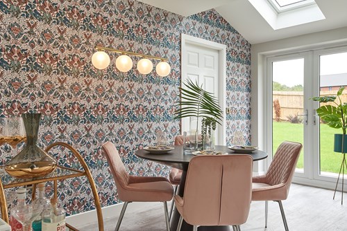 Wallpaper ideas in the kitchen/diner space